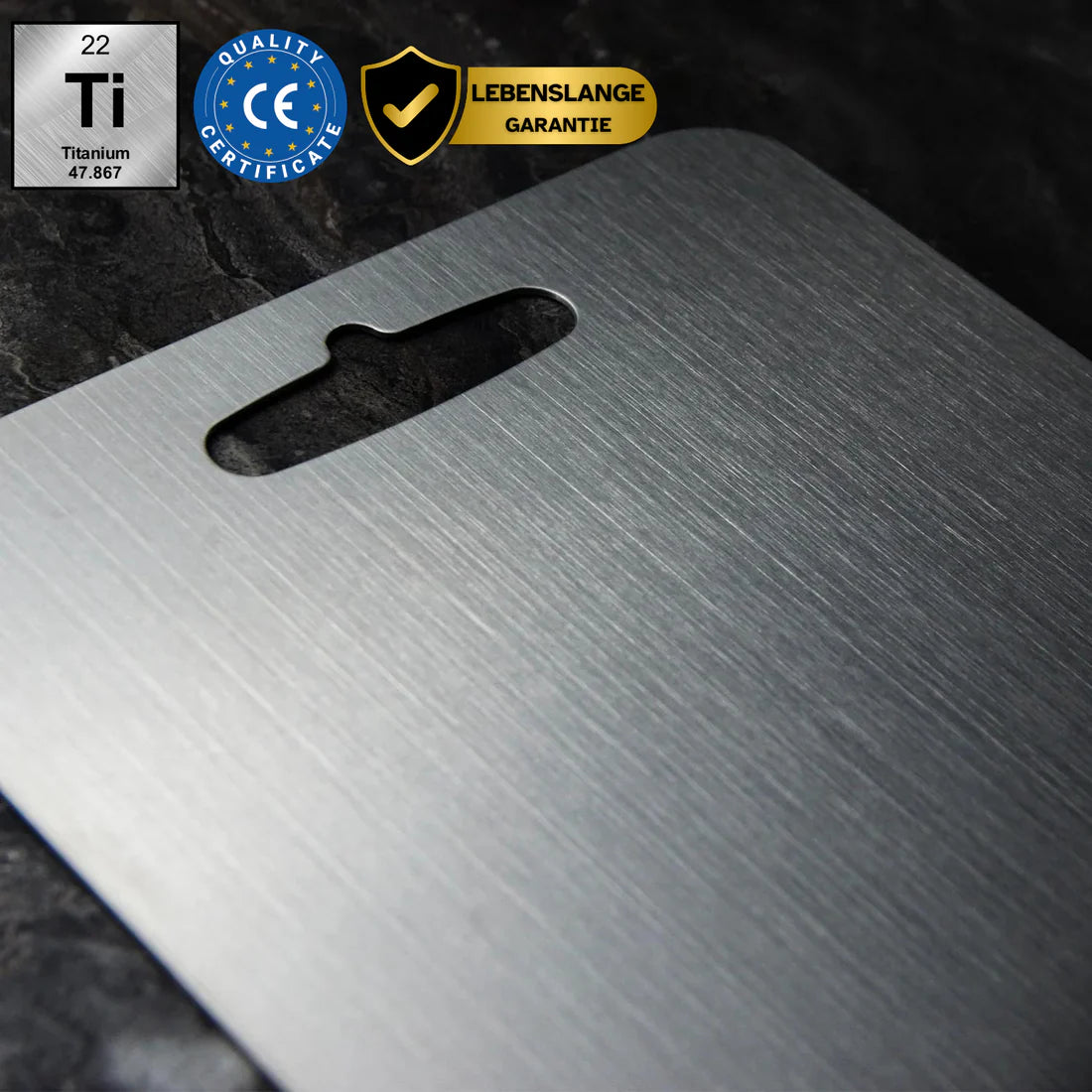 Titanware™ 100% Pure Titanium Cutting Board